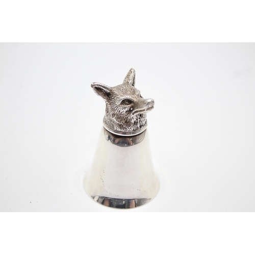 293 - Vintage Silver Plated Novelty Fox Head Stirrup Cup (96g)