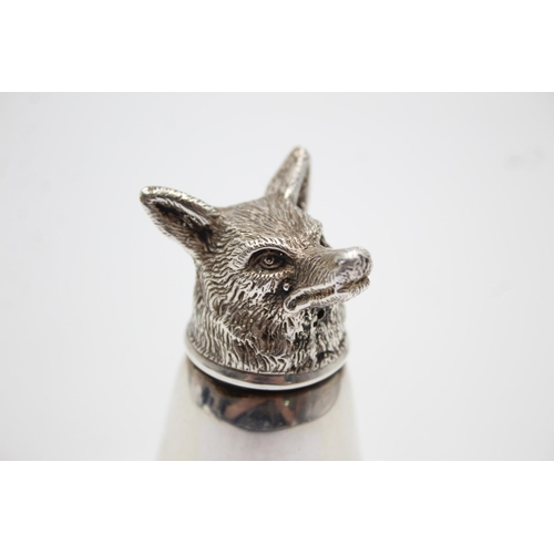 293 - Vintage Silver Plated Novelty Fox Head Stirrup Cup (96g)