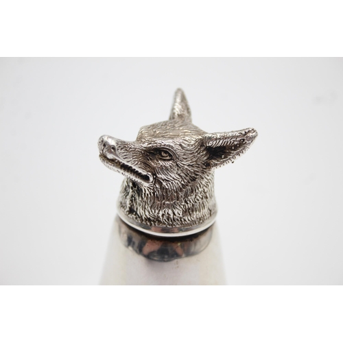 293 - Vintage Silver Plated Novelty Fox Head Stirrup Cup (96g)