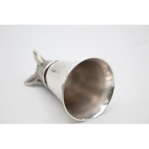 293 - Vintage Silver Plated Novelty Fox Head Stirrup Cup (96g)