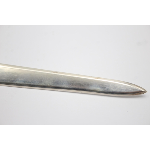 304 - Vintage Hallmarked 1973 Birmingham STERLING SILVER Fox Head Letter Opener 27g