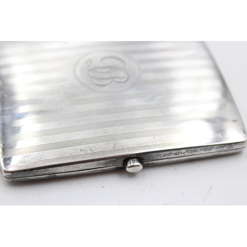 306 - Vintage Hallmarked 1942 Birmingham STERLING SILVER Cigarette Case (94g)