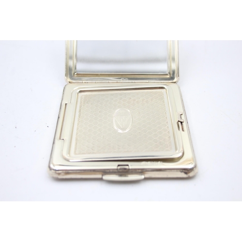 309 - Vintage Hallmarked .925 Sterling Silver KIGU Ladies Vanity Compact (118g)