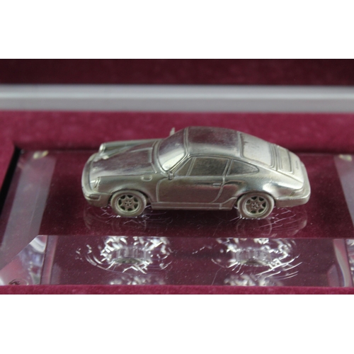 321 - Stamped .925 STERLING SILVER Porsche 911 Carrera Diecast Model / Ornament 170g