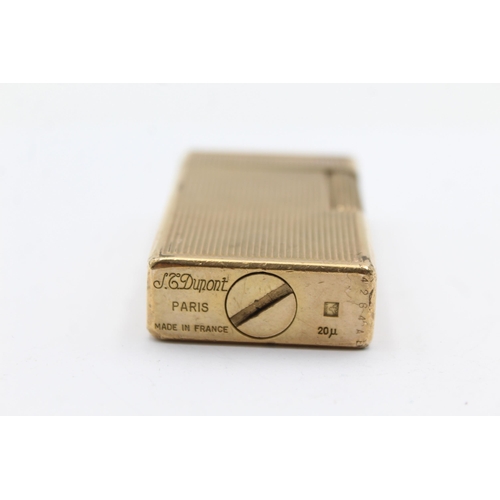 330 - Vintage S.T DUPONT Paris Gold Plated Cigarette LIGHTER (94g)