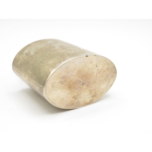 185 - Antique Victorian 1896 Birmingham STERLING SILVER Plain Vanity Pot (80g)