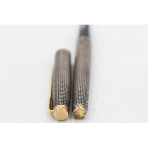 Vintage PARKER 75 .925 STERLING SILVER Cased Fountain Pen w/ 14ct Gold ...