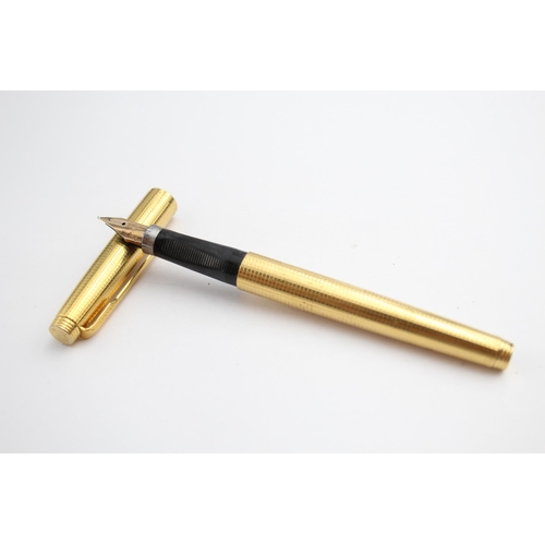 24k Gold Plated Parker 25 Fountain Pen Flighter Writing Pen Vintage Gift  24ct