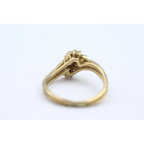 115 - 9ct Gold Diamond Dress Ring (2.8g) size  Q