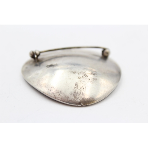 181 - A Silver Brooch By Brent Knudsen (29g)