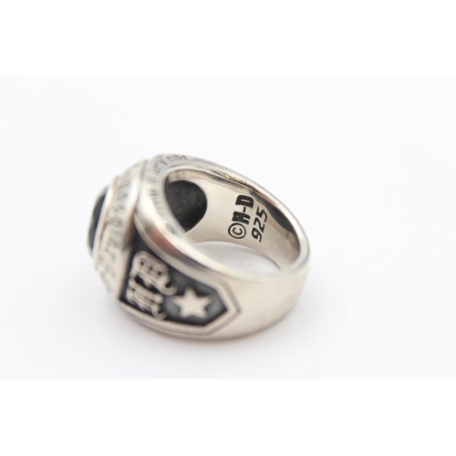 185 - A Statement Silver Ring By Harley Davidson (29g)