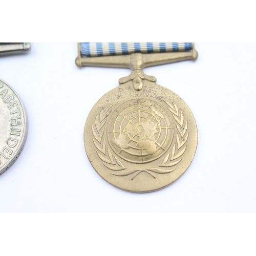 198 - ER II Korea medal pair Queens Korea named 22700500 Signalman J Martin Royal Signals