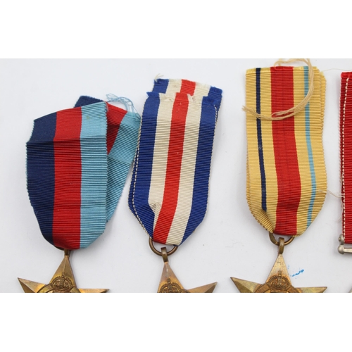 205 - Boxed WWII medal group including Africa, France and Germany stars etc.