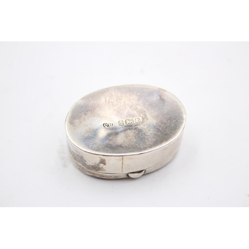 240 - Antique Art Nouveau 1901 Birmingham STERLING SILVER Pill / Trinket Box (11g)