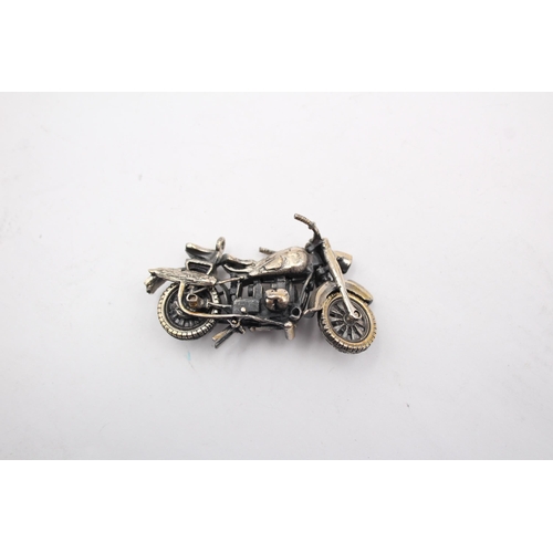 242 - Vintage Hallmarked .925 STERLING SILVER Motorcycle Ornament (33g)