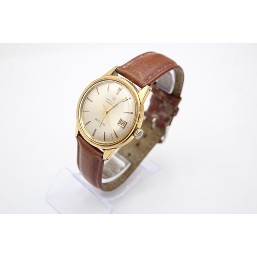 271 - Vintage Gents HAMILTON ESTORIL Gold Tone WRISTWATCH Automatic WORKING