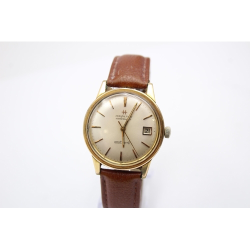 271 - Vintage Gents HAMILTON ESTORIL Gold Tone WRISTWATCH Automatic WORKING