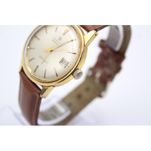 271 - Vintage Gents HAMILTON ESTORIL Gold Tone WRISTWATCH Automatic WORKING