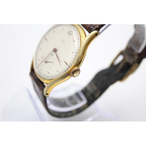 272 - Vintage Gents TISSOT Gold Tone C.1950s WRISTWATCH Hand-Wind WORKING