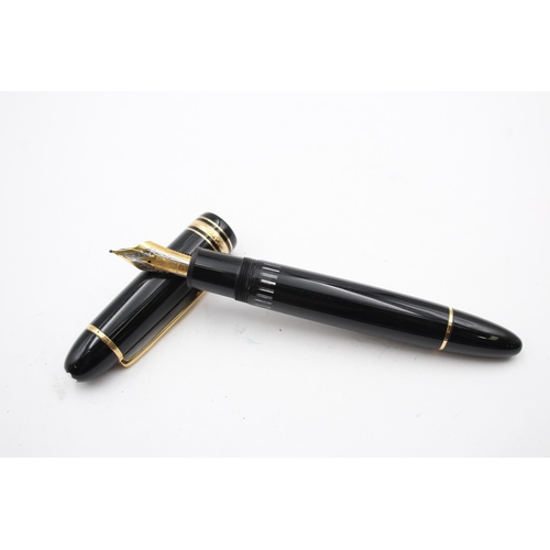 280 - MONTBLANC Meisterstuck No.149 Black FOUNTAIN PEN w/ 18ct Gold Nib WRITING