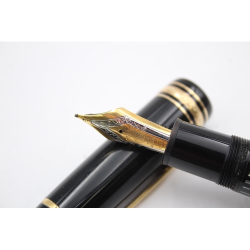 280 - MONTBLANC Meisterstuck No.149 Black FOUNTAIN PEN w/ 18ct Gold Nib WRITING