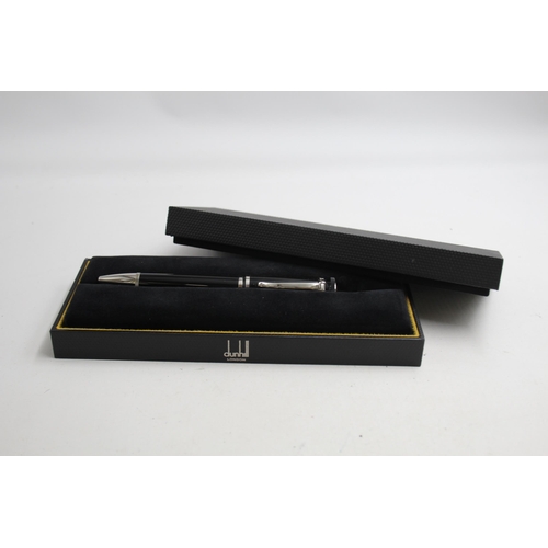 285 - Alfred DUNHILL Black BALLPOINT PEN / Biro WRITING In Original Box