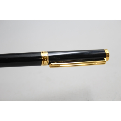 292 - MONTBLANC Noblesse Oblige Black FOUNTAIN PEN w/ 14ct Gold Nib WRITING Cased