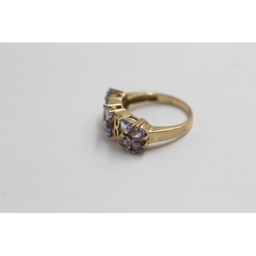 68 - 9ct Gold Tanzanite Dress Ring (4.3g) size O