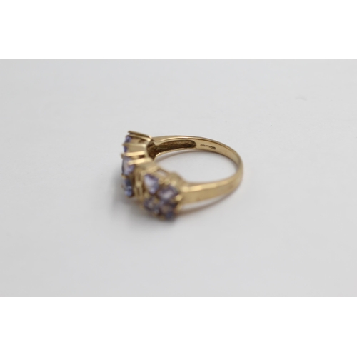 68 - 9ct Gold Tanzanite Dress Ring (4.3g) size O