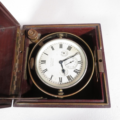 Waltham Watch Co. Chronometer in original box 5 Waltham Watch Co. Chronometer in original box 5