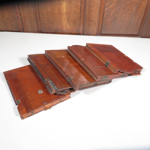 284 - 5x original photographic plates in mahogany 9