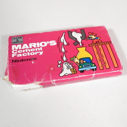 289 - Boxed Mario's Cement Factory Nintendo game with original outer box