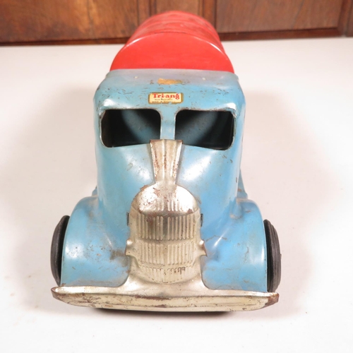 294 - Tin plate clockwork Shell truck by TriAng  - good overall condition 10