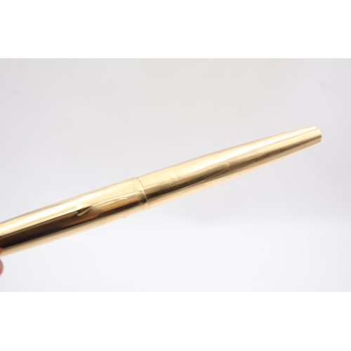 301 - Gold plated Parker fountain pen with 18ct nib