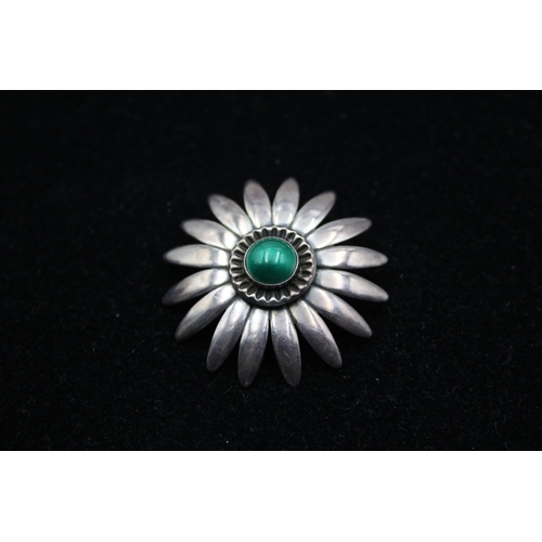 156 - A Silver Floral Brooch By Brodrene Bjorklund (19g)