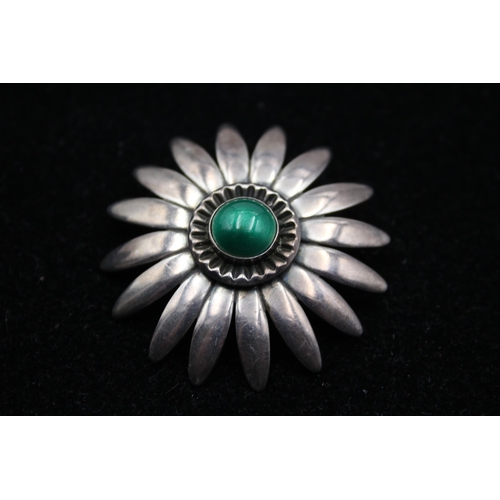 156 - A Silver Floral Brooch By Brodrene Bjorklund (19g)