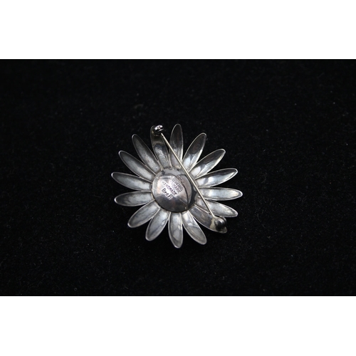 156 - A Silver Floral Brooch By Brodrene Bjorklund (19g)