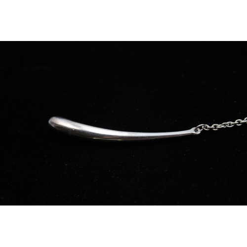 201 - A Silver Lariat Necklace By Robert Lee Morris (30g)