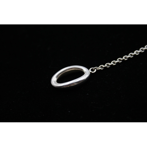 201 - A Silver Lariat Necklace By Robert Lee Morris (30g)