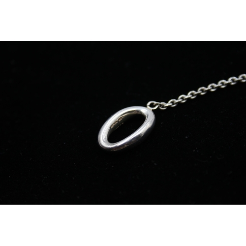 201 - A Silver Lariat Necklace By Robert Lee Morris (30g)