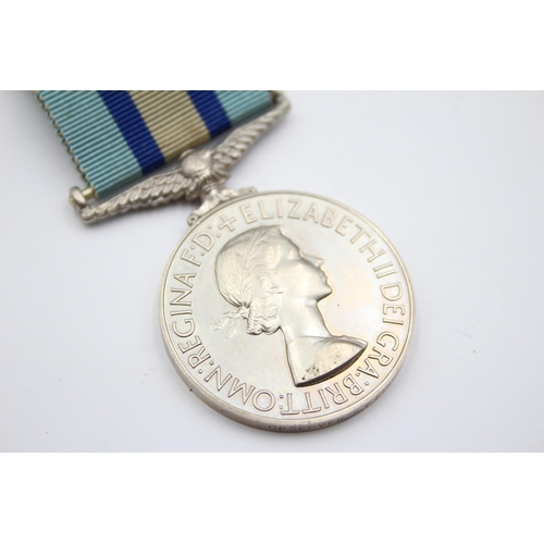 208 - ER.II Royal Observer Corps Medal Named Observer F. C. Fison