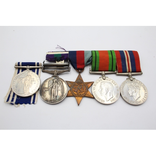 213 - Palestine-WW2-ER.II Medal Group 2656834 Guardsman Simmons, Coldstream Guards