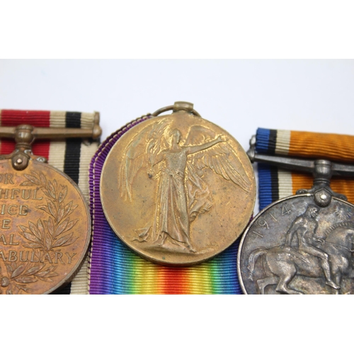 218 - WW1-GV Medal Group Australian Pair 3687 Pte W. Spaven 20 Bn AIF & Police Medal