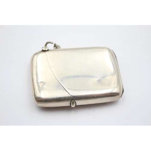 234 - Antique Hallmarked 1911 Birmingham STERLING SILVER Vesta / Match Case (37g)