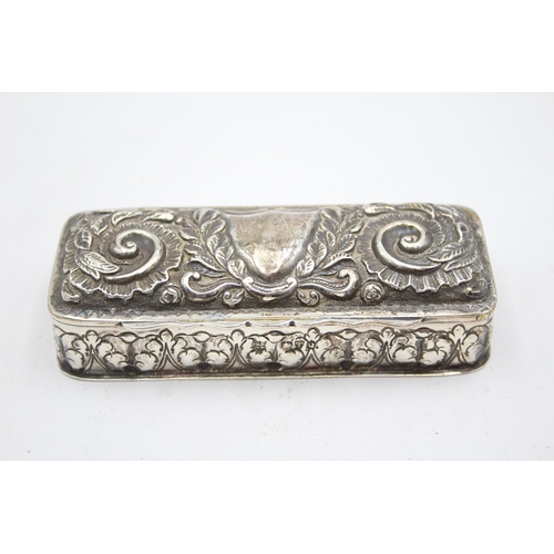 246 - Antique Victorian 1899 Chester STERLING SILVER Jewellery / Trinket Box (114g)