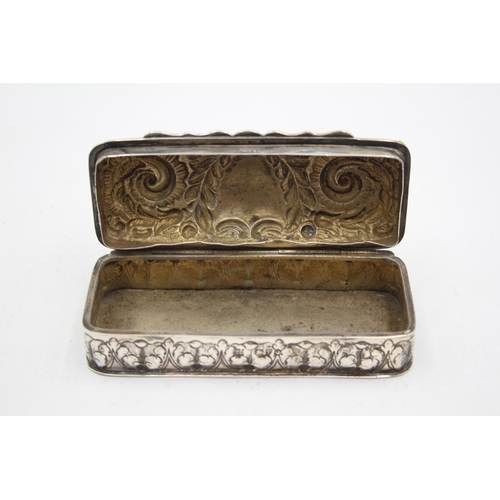 246 - Antique Victorian 1899 Chester STERLING SILVER Jewellery / Trinket Box (114g)