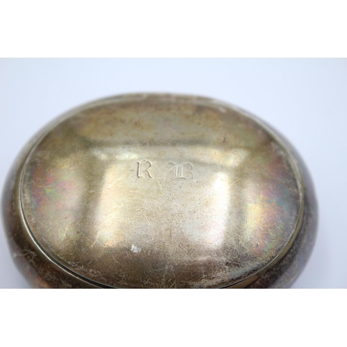 248 - Antique Victorian 1879 London STERLING SILVER Squeeze Action Snuff Box (63g)