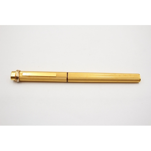 271 - Vintage CARTIER Gold Plated FOUNTAIN PEN w/14ct Gold Nib WRITING