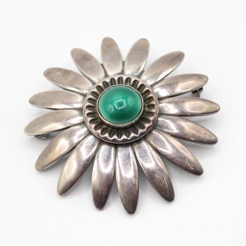 156 - A Silver Floral Brooch By Brodrene Bjorklund (19g)