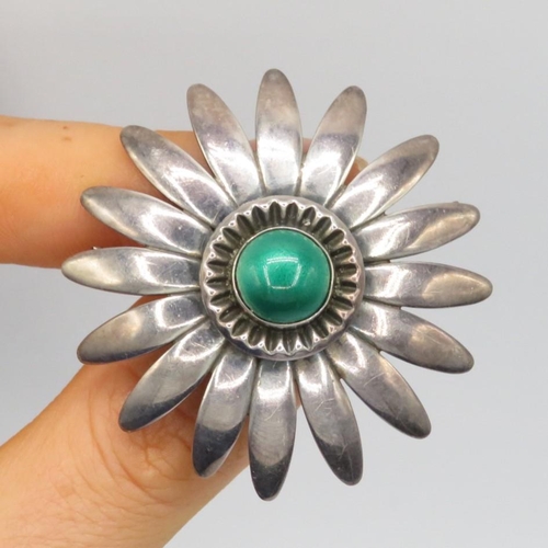 156 - A Silver Floral Brooch By Brodrene Bjorklund (19g)